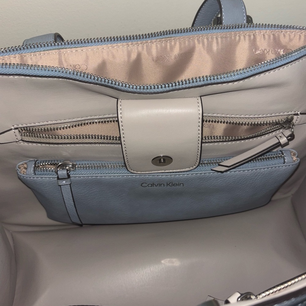 Calvin Klein Blue Tote Bag - Picture 5 of 12